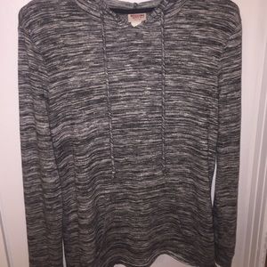 OPEN BACK HOODIE