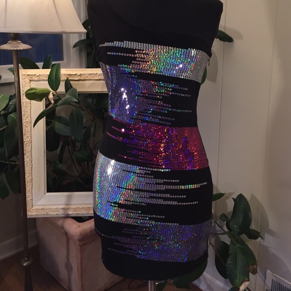 !!One-Shoulder!!! XXI Sequin Dress