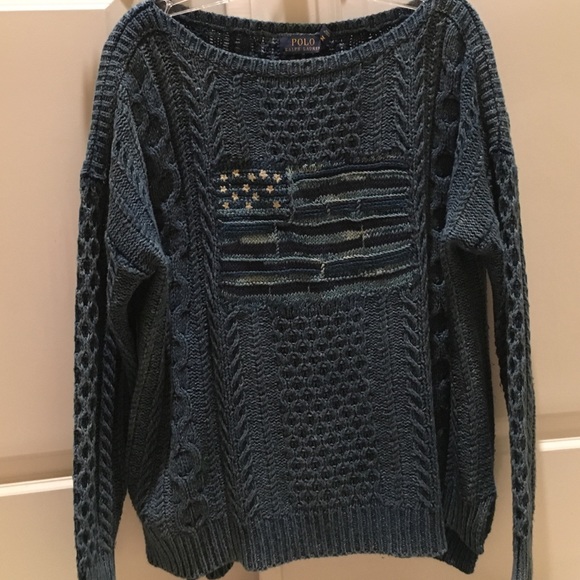 Ralph Lauren Sweaters - Ralph Lauren American Flag Sweater 🇺🇸 NWT