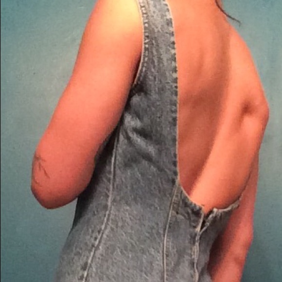 VINTAGE low back denim dress