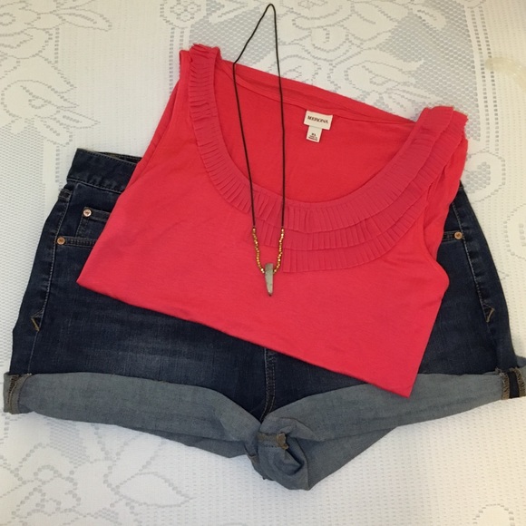 Pink Tank with Fancy Collar