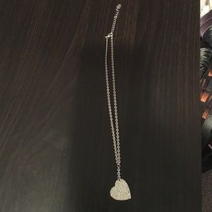 Guess Silver Heart Necklace