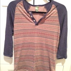 Urban Outfitters baseball tee with prints