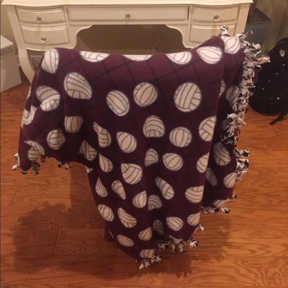 Maroon Volleyball Blanket