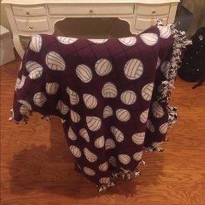 Maroon Volleyball Blanket