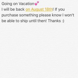 Going in vacation 😊