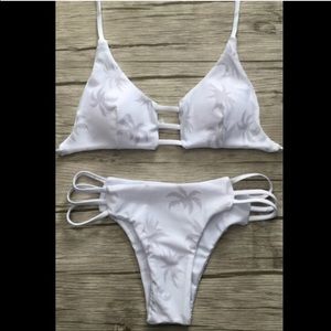 White halter bikini