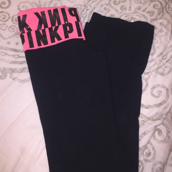 PINK BOOTCUT LEGGINGS