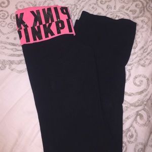 PINK BOOTCUT LEGGINGS