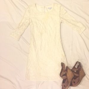 White lace dress