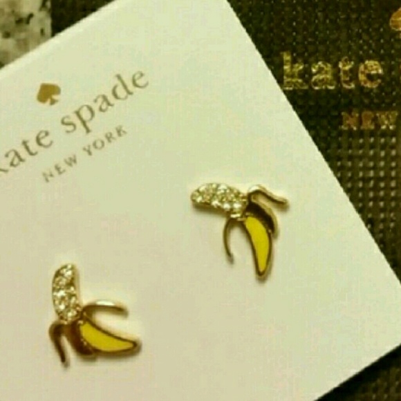 kate spade Jewelry - Kate Spade "things we love"  bananna earrings