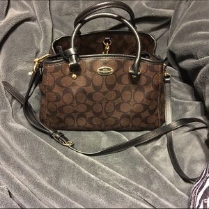 Coach handbag with shoulder strap