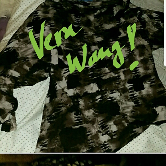 A bit different! Vera Wang asymmetric long sleeve
