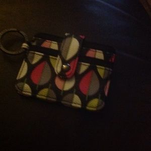 Vera Bradley card holder keychain