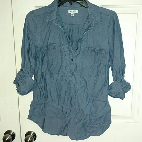 Jean shirt.