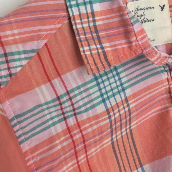 American eagle light weight plaid shirt - Picture 3 of 3