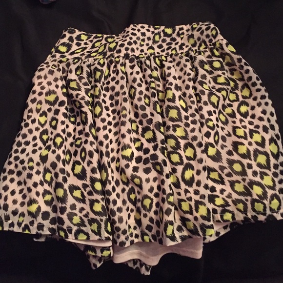 Cheetah print skirt