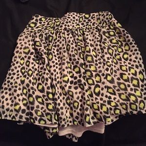Cheetah print skirt