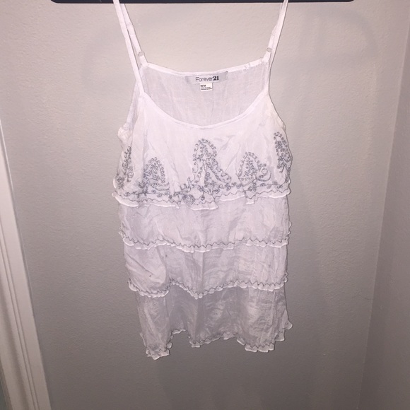 White and silver tank (forever 21)