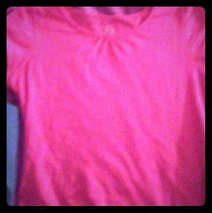 A pink shirt