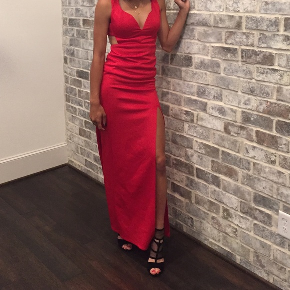 Red prom dress