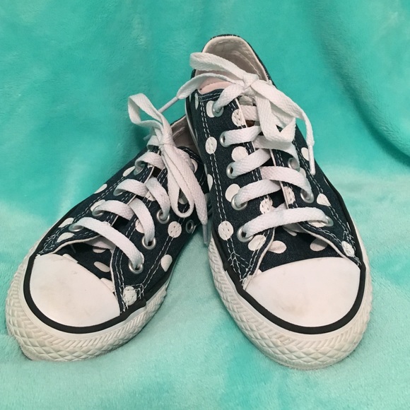 Girls Navy & White Chucks