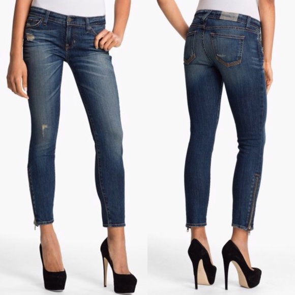 Elizabeth and James Denim - Elizabeth & James Textile 'Davis' ankle zip jeans