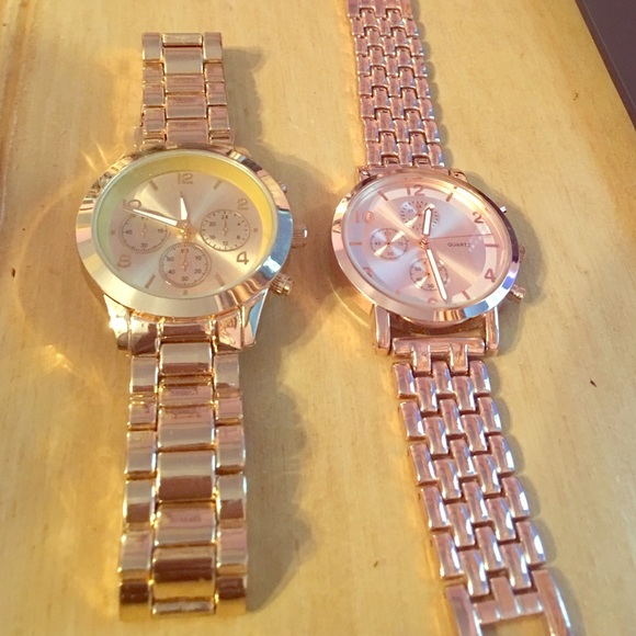 "Gold" and Rose Gold Watch
