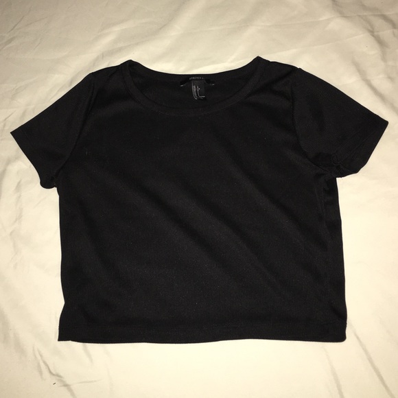 Black crop top