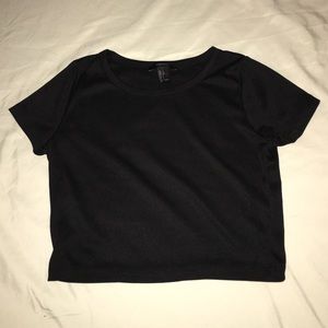 Black crop top