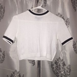 White forever twenty one crop top