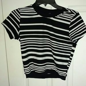 Black and white crop top from rue 21!!!