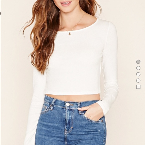 Long sleeve crop top