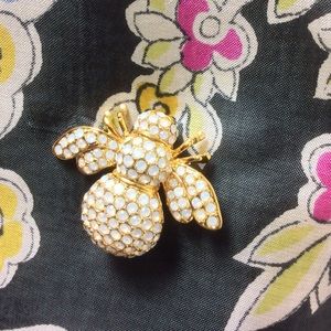 Pave' October Birthstone Bee Pin