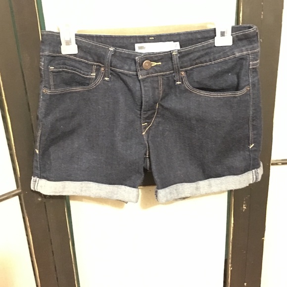 Levi dark denim shorts