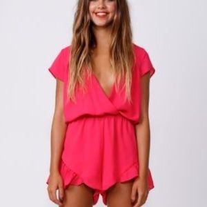 Hello Molly pink romper playsuit