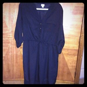 NWOT black high low dress