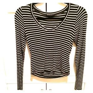 Brandy Melville striped crop top