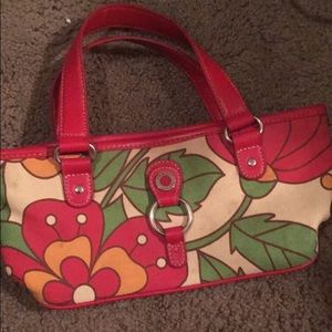 Tommy Hilfiger Floral Canvas Handbag