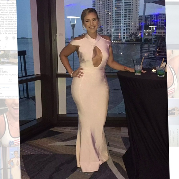 House of CB Dresses & Skirts - House of CB "Rique" Pale Blush Maxi Dress