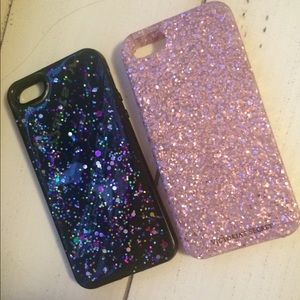 Glitter iPhone 5 cases. 2 for 20$