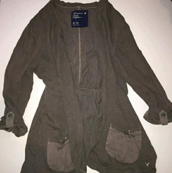 American Eagle Gray Cardigan