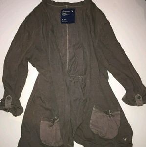 American Eagle Gray Cardigan