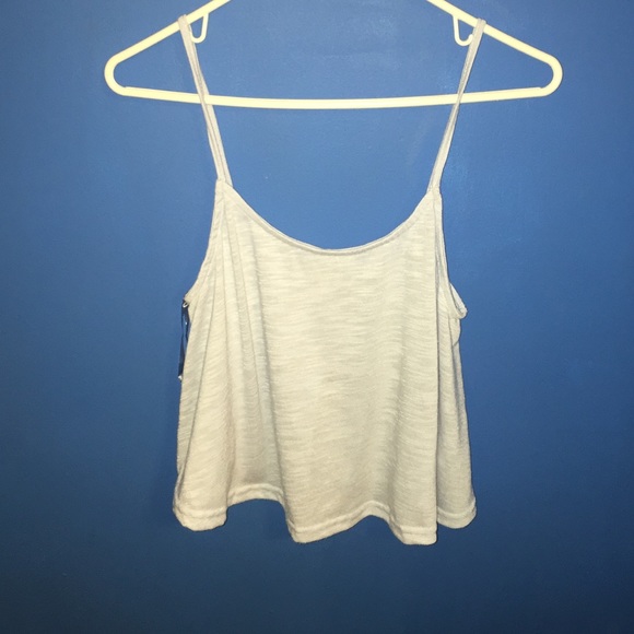 Blue crop top