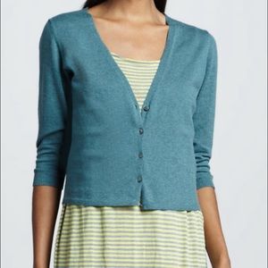 Eileen Fisher Cotton Cashmere Crop Cardigan