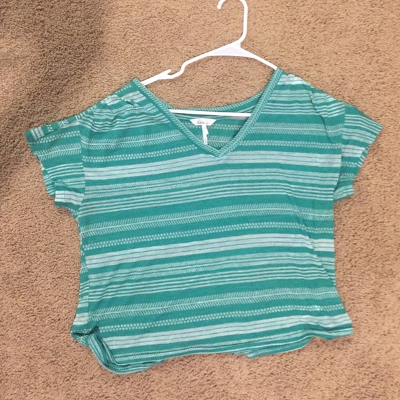 Green stripes Crop top from pacsun!