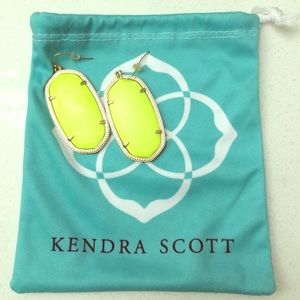 *RARE* Kendra Scott neon yellow Danielle