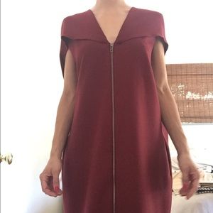 🎉1H FLASH SALE🎉Chic Garnet-Colored Tunic Dress