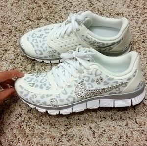 RARE CHEETAH SWAROVSKI NIKE FREE