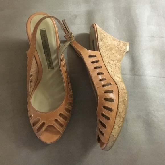 Chinese Laundry Shoes - Chinese Laundry cork wedge sling back sandals 7.5M